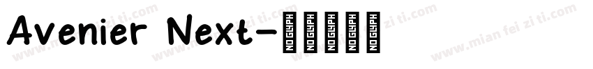 Avenier Next字体转换